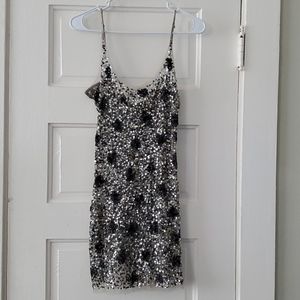 Arden B Sheer Sequin Dress
